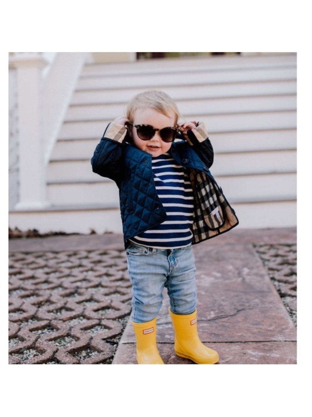 Burberry Kids Quilted Coat with Nova Plaid. Sz 3 - Picture 6 of 6